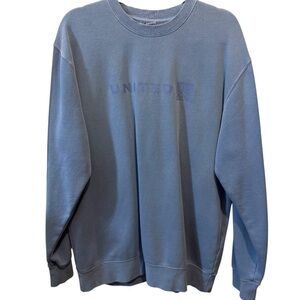 United Airlines Women’s Crewneck Sweatshirt Pastel Blue Sweater